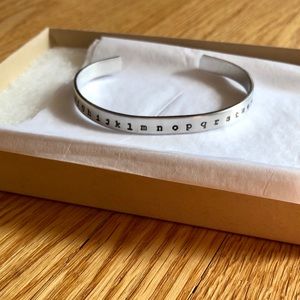 ABC Silver Bracelet | NWOT